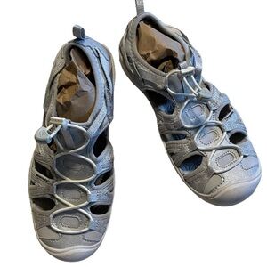 Keens Big Kid Girls Moxie Silver Closed Toe Sandal - 1018360 - Size 3